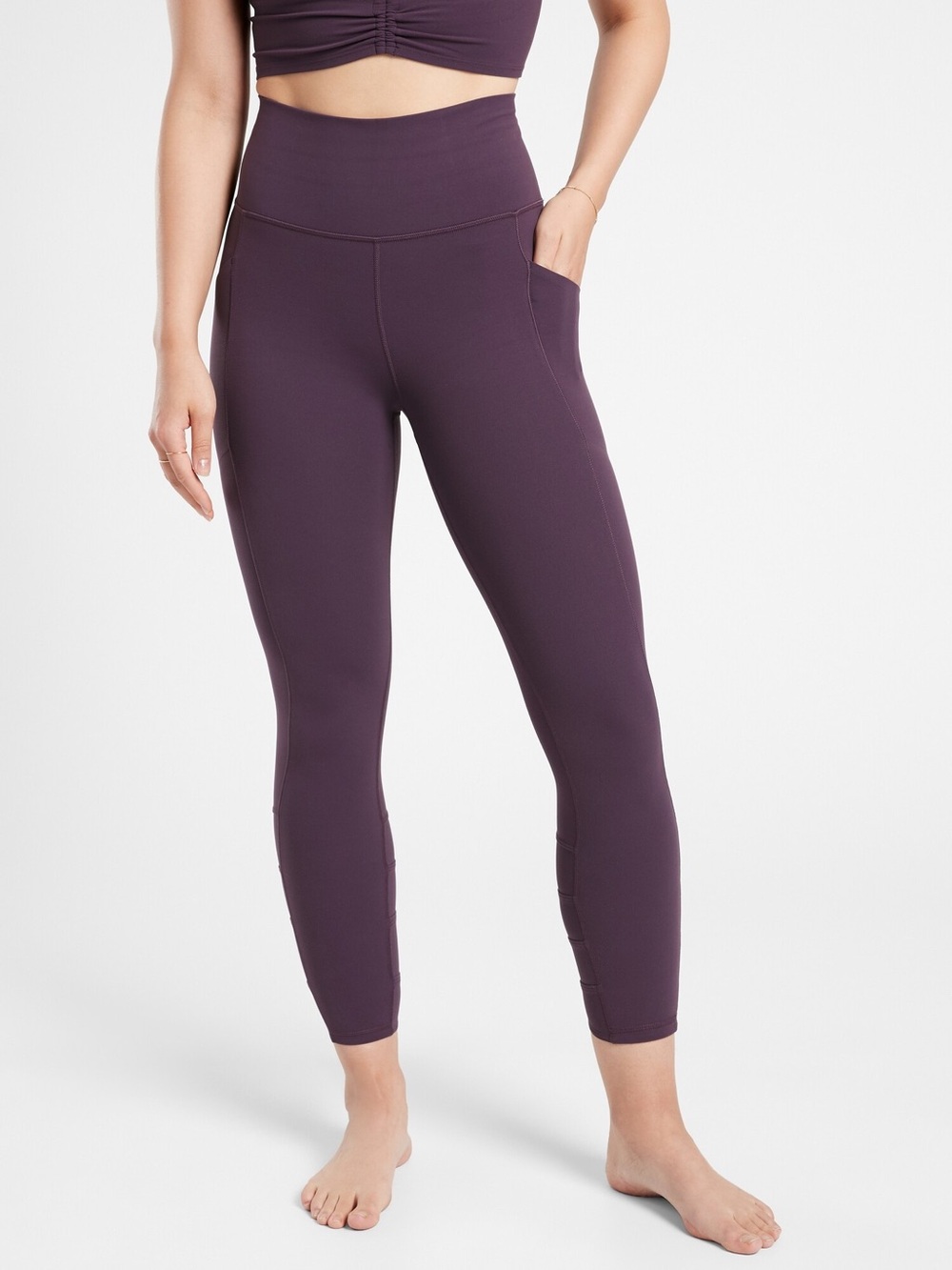 Athleta salutation stash pocket II cinch 7/8 tight - Picture 2 of 8